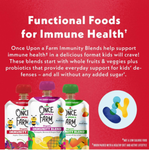 Once Upon A Farm™ Organic Immunity Blends Variety Pack Food Pouches Perspective: right