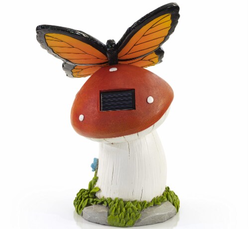 VP Home Butterfly Dream Mushroom Solar Powered LED Outdoor Decor Garden Light Perspective: right