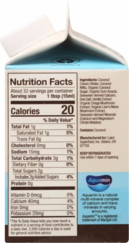 Laird Superfood® Superfood Creamer® Vanilla Plant-Based Creamer Perspective: right
