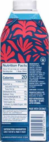 Laird Superfood® Plant-Based Liquid Vanilla Superfood Creamer® Perspective: right