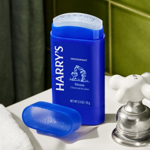 Harry's Men Odor Control Deodorant Stick Stone Aluminum Free Perspective: right