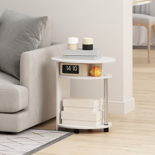 Simple white clearance end table