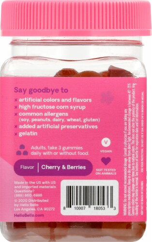 Hello Bello™ Organic Women's Multi Vitamin Dietary Supplement Perspective: right