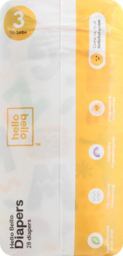Hello Bello Baby Diapers Size 3 (16-28 lbs) Perspective: right
