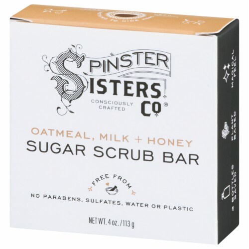 Spinster Sisters Co.® Oatmeal Milk + Honey Sugar Scrub Bar Perspective: right