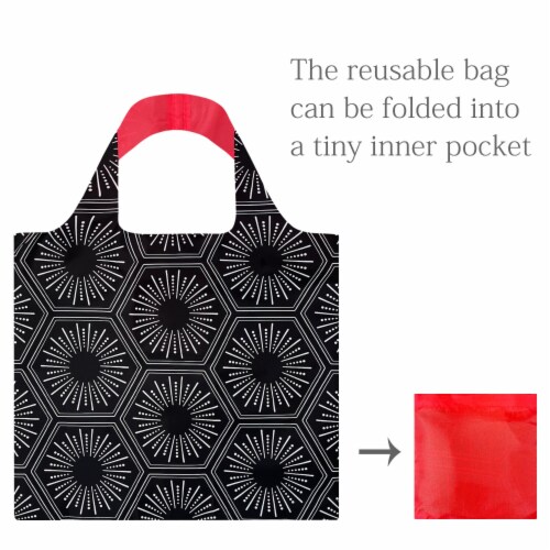 Wrapables AllyBag Collection Reusable Shopping Bag, Starburst Perspective: right