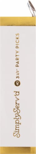 Simply Serv'd Party Picks - Gold Perspective: right