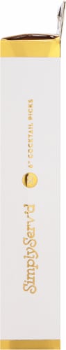 Simply Serv'd Cocktail Picks - Gold Perspective: right