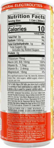 Adrenaline Shoc Orange Mango Accelerator Energy Drink Perspective: right