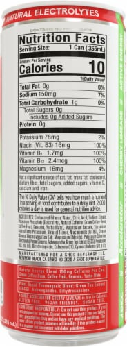 ASHOC Accelerator Cherry Limeade Energy Drink Can Perspective: right