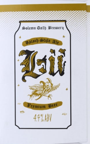 Solemn Oath Brewery Lu Kolsch Perspective: right