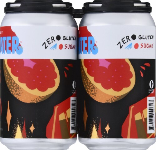 Solemn Oath Brewery City Water Grapefruit Hard Seltzer Perspective: right