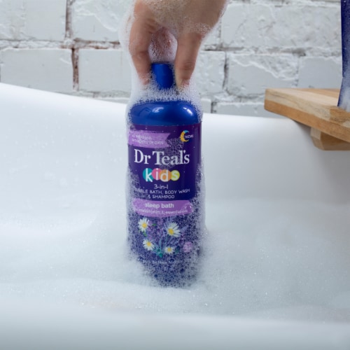 Dr. Teal's® Kids Melatonin 3-In-1 Bubble Bath Shampoo & Body Wash Perspective: right