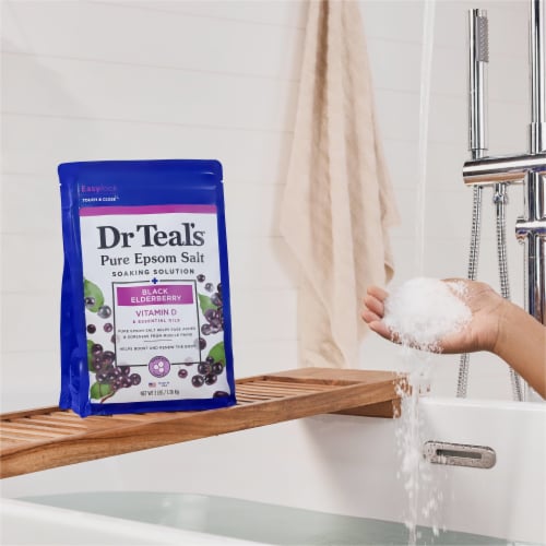 Dr Teal's® Black Elderberry Pure Epsom Salt Soaking Solution Perspective: right