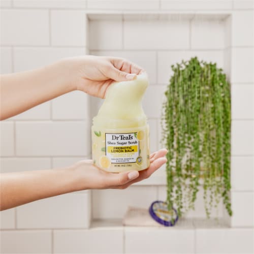 Dr Teal's® Prebiotic Lemon Balm Shea Sugar Scrub Perspective: right
