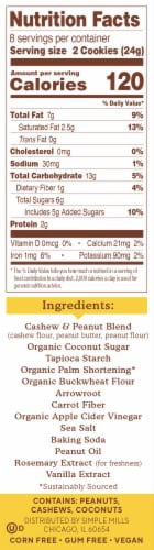 Simple Mills® Creamy Peanut Butter Stuffed Sandwich Cookies Perspective: right