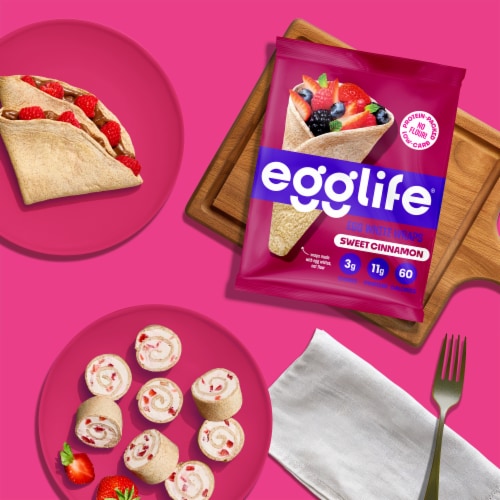 Egglife Sweet Cinnamon Egg White Wraps Perspective: right