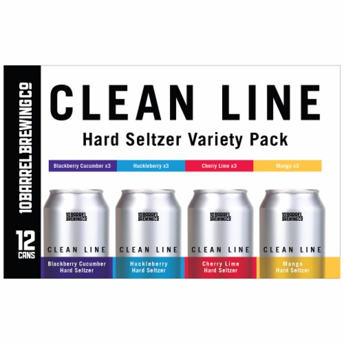 10 Barrel Brewing Clean Line Hard Seltzer Variety Pack Perspective: right