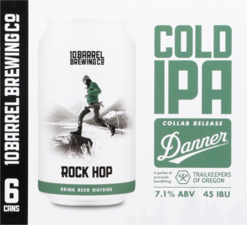 10 Barrel Brewing Rock Hop Cold IPA Beer Perspective: right