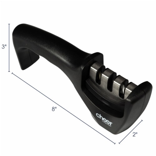 Kitchen Knife Sharpening Tool with Cut-Resistant Glove Included Perspective: right