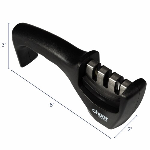 Kitchen Knife Sharpening Tool with Cut-Resistant Glove Included Perspective: right