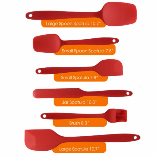 Cheer Collection Silicone Spatula Set For Nonstick Cookware, Cooking and  Baking Sets, 1 - Foods Co.