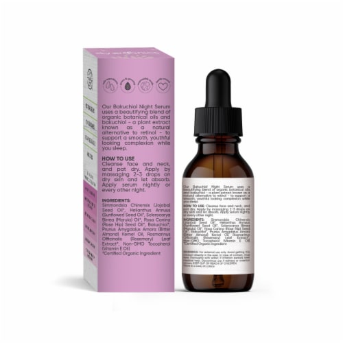 Sky Organic Youth Boost Bakuchiol Night Serum Perspective: right