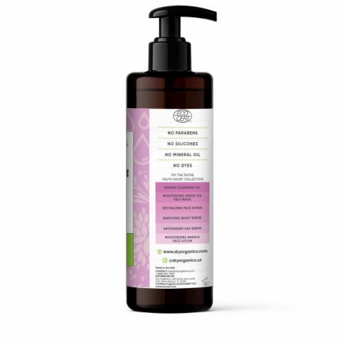 Sky Organics Youth Boost Moisturizing Green Tea Face Wash Perspective: right