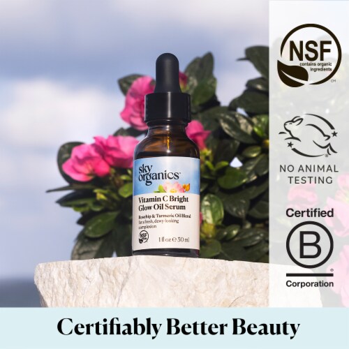 Sky Organics™ Vitamin C Bright Glow Oil Serum Perspective: right