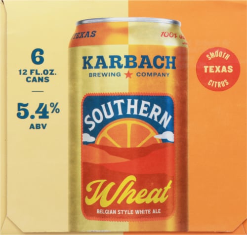 Karbach Southern Wheat Belgian Style White Ale Perspective: right