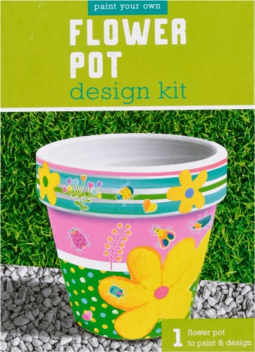 Anker Art Paint Your Own Flower Pot Kit Perspective: right