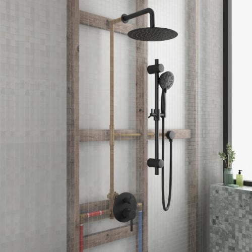 PULSE ShowerSpas Combo Shower System in Chrome Perspective: right