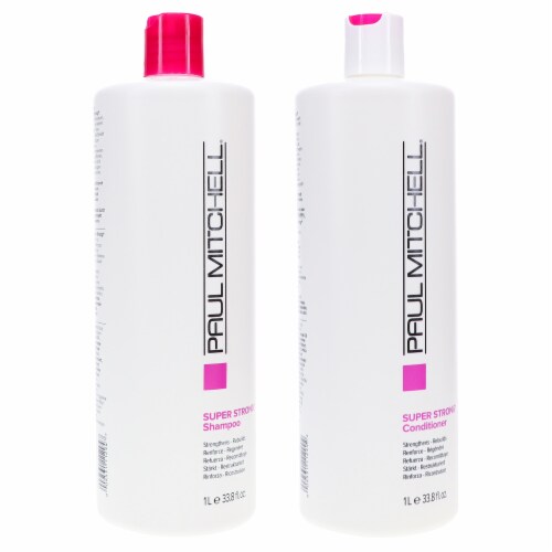 Paul Mitchell Super Strong Daily Shampoo 33.8 oz & Super Strong Daily Conditioner 33.8 oz Com Perspective: right
