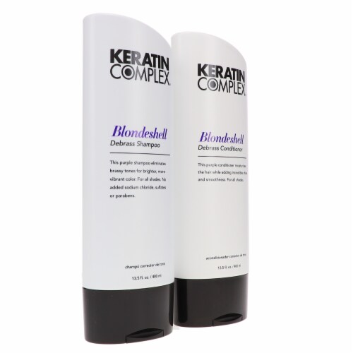 Keratin Complex Blondshell Debrass Shampoo 13.5 oz & Blondeshell Debrass Conditioner 13.5 oz Perspective: right