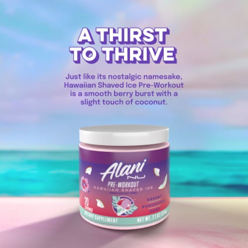 Alani Nu Hawaiian Shaved Ice™ Pre-Workout Perspective: right