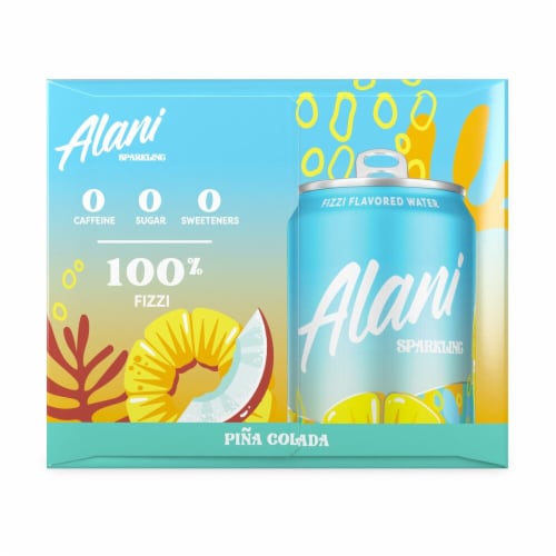 Alani NU Pina Colada Sparkling Water Perspective: right