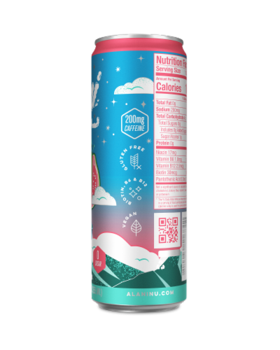 Alani NU Kiwi Guava Energy Drink Can Perspective: right