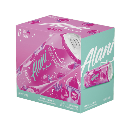 Alani NU Pink Slush Energy Drink Multipack Cans Perspective: right