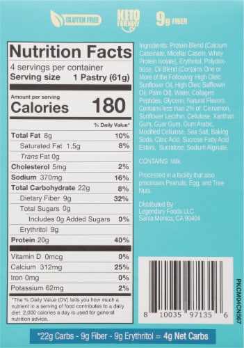 Legendary Foods™ Brown Sugar Cinnamon Protein Pastry Perspective: right