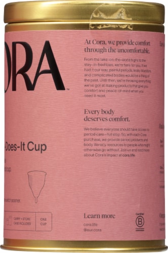 Cora Menstrual Cup Perspective: right