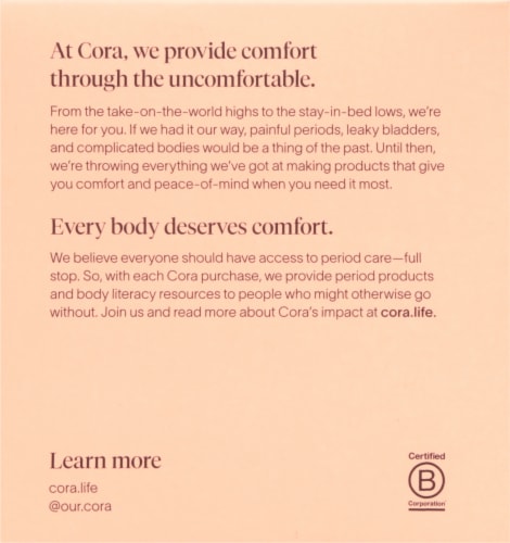 Cora® Comfort Fit Tampon™ Super/Super Plus Unscented Perspective: right