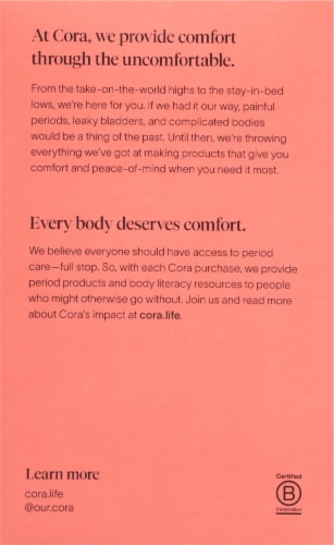 Cora Organic Ultra Thin Regular Pads Perspective: right