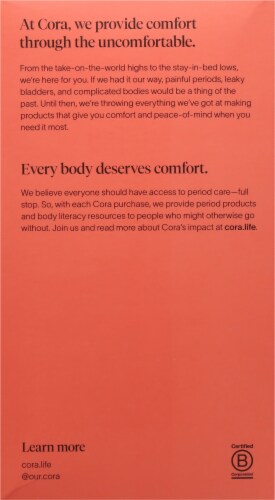 Cora™ Organic Cotton Ultra Thin Extra Long Overnight Pads Perspective: right