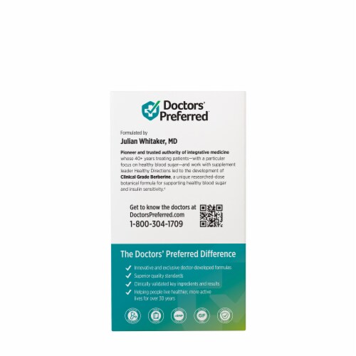 Doctors' Preferred® Clinical Grade Berberine Capsules Perspective: right