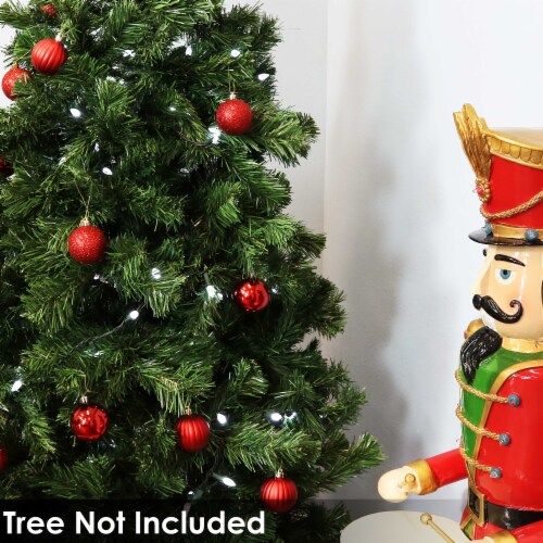 Sunnydaze Beautiful Baubles 25-Piece Plastic Christmas Ornament Set - Red Perspective: right