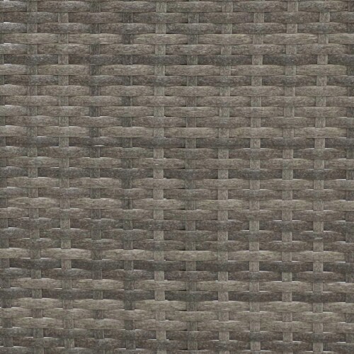 Sunnydaze Longford Rattan Patio Low-Back Chaise Sectional Set - Stone Gray Perspective: right