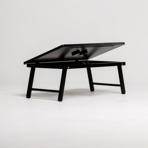 Lada Black Adjustable Laptop Desk Bed Tray Perspective: right