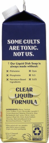 Cleancult Lemon Verbena Liquid Dish Soap Eco Refill Perspective: right