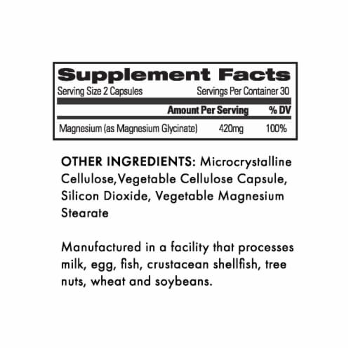 Kore Nutrition Magnesium Capsules Perspective: right