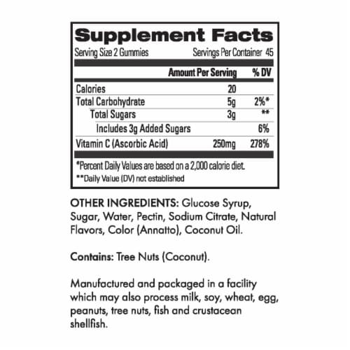 Kore Nutrition Vitamin C Gummies 250mg Perspective: right